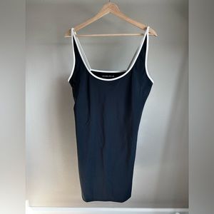 Abercrombie wise traveler tennis dress with black sport stripe
